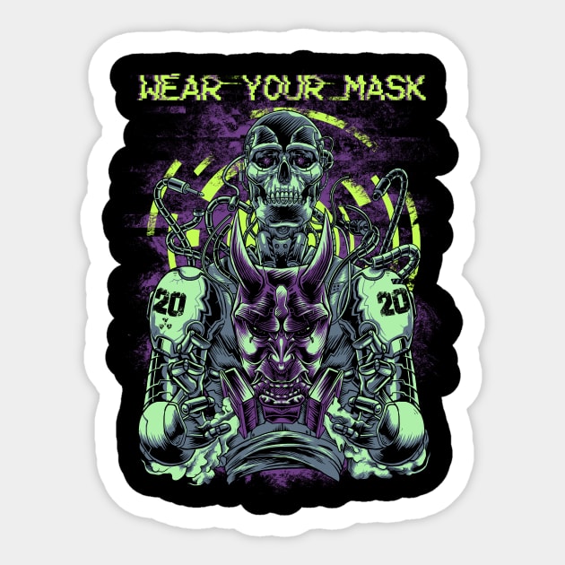 Wear Your Mask Sticker by joerock